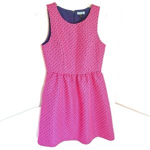 🍓Cynthia Rowley Dress Size 8 Fit Flare
50’s Vibe Sleeveless Pink Navy Blue